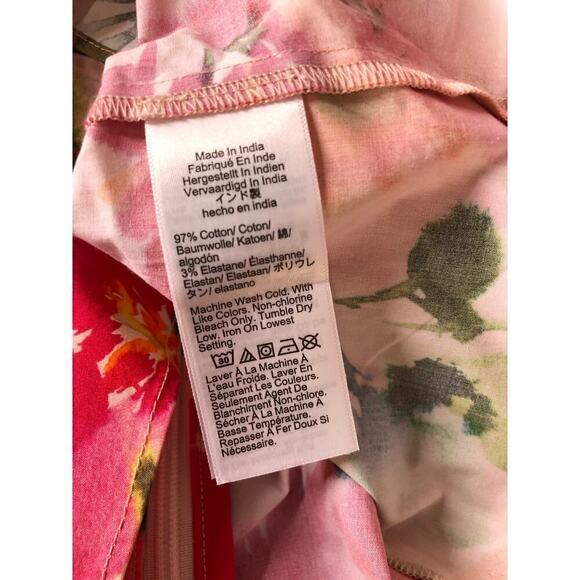 J. Crew Cecily Top Tie Back Floral Stretch Cotton NWT 4 - Picture 7 of 9